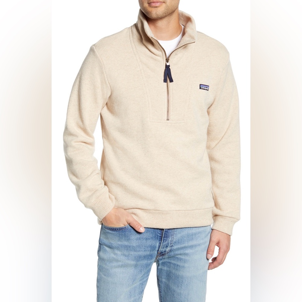 Patagonia Woolie Fleece Pullover Jacket Quarter 1/4 Zip -- Men's Medium
